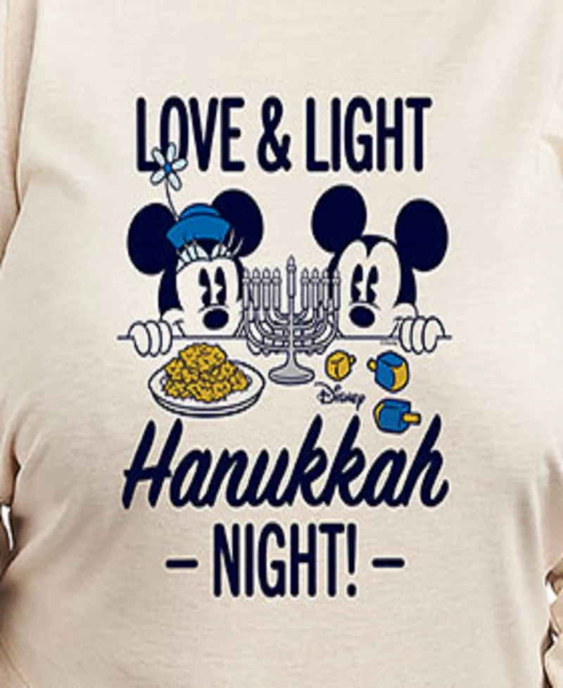 Hybrid Apparel Plus Size Disney Hanukkah Graphic Pullover Top