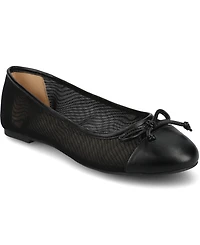 Journee Collection Women's Kaiah Cap Toe Ballet Flats