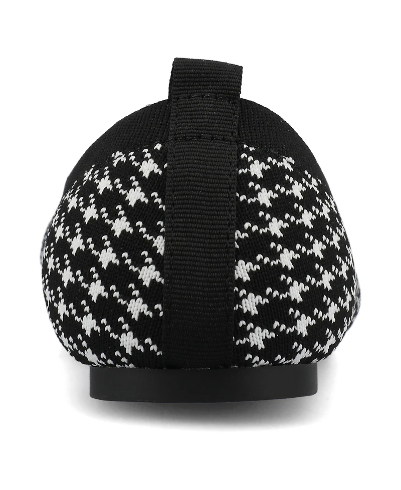 Journee Collection Women's Maryann Knit Round Toe Ballet Flats