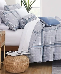 Southshore Fine Linens Vilano Plaid 6-Pc. Quilt Set, Full/Queen