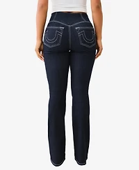 True Religion Women's Truly Snatched Becca Bootcut Pull On Jeans
