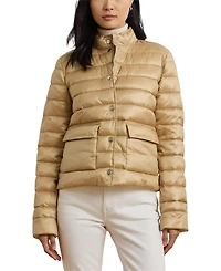 Lauren Ralph Lauren Petite Snap-Front Stand-Collar Packable Coat