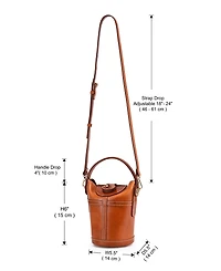 Old Trend Begonia Vintage Bucket Crossbody Bag