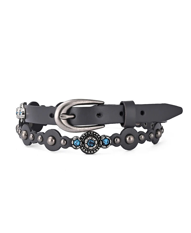 Old Trend Women's Rosa Flourish Leather Belt