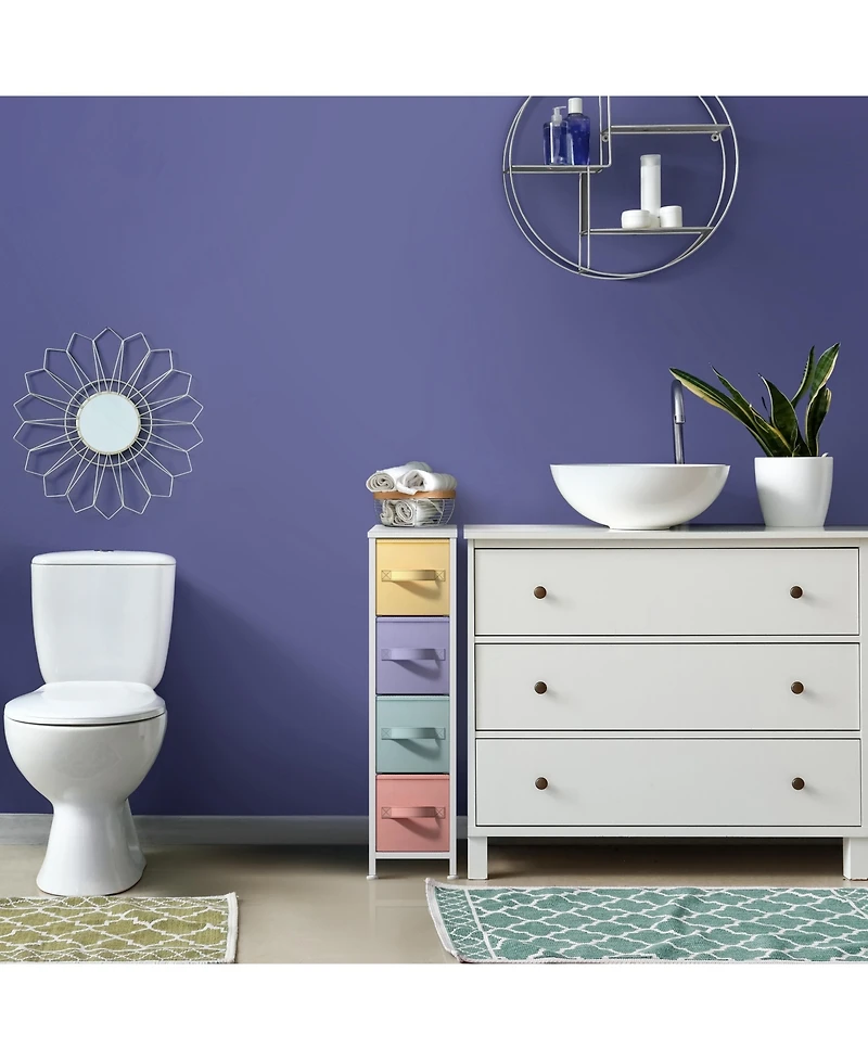 Sorbus Narrow 4 Drawers Dresser