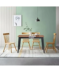 Gouun Mid Century Modern Rectangular Dining Room Table