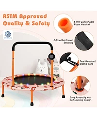 Gouun 36 Inch Mini Trampoline with Colorful Led Lights and Bluetooth Speaker