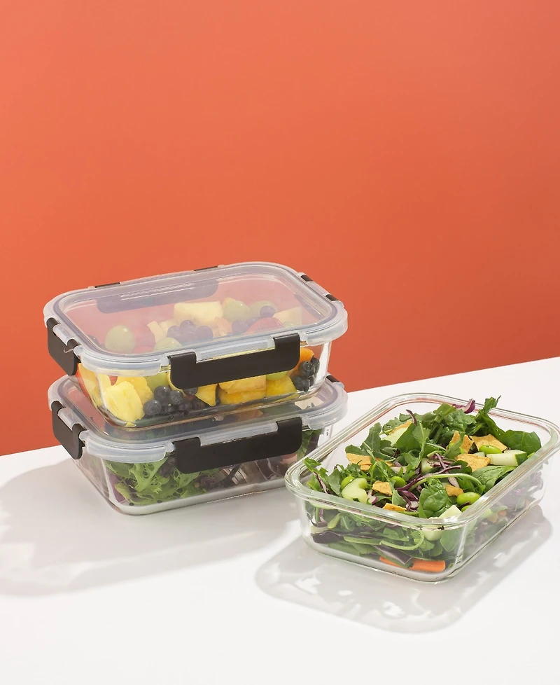 JoyJolt 2-Sectional Set of 5 Food Prep Storage Containers