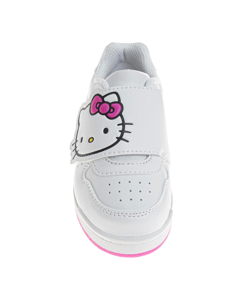 Hello Kitty Toddler and Little Girls Hook and Loop Casual Sneakers