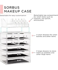 Sorbus Medium Makeup Organizer Set