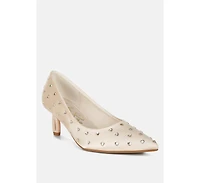 Madhara Heart-Shaped Rhinestones Pumps