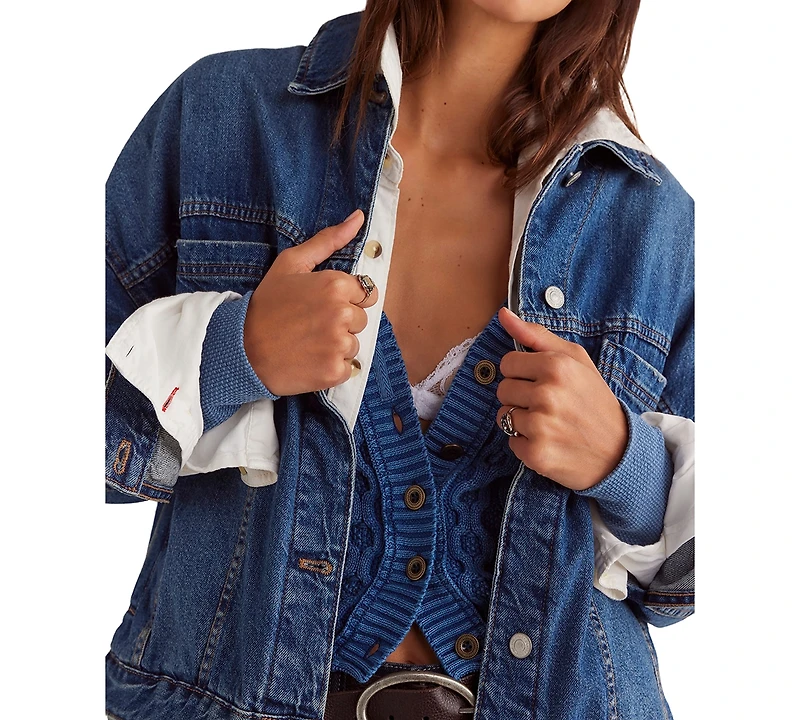 Free People Women's Opal Swing Denim Jacket