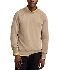 Lucky Brand Men's Fleece Logo Raglan Crew Sweatshirt