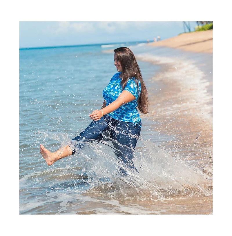 Calypsa Plus Capri Swim Leggings