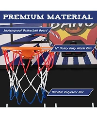 Gouun Dual Shot Basketball Arcade Game with 8 Game Modes and 4 Balls