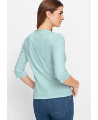 Olsen Women's Sparkle Trim T-Shirt