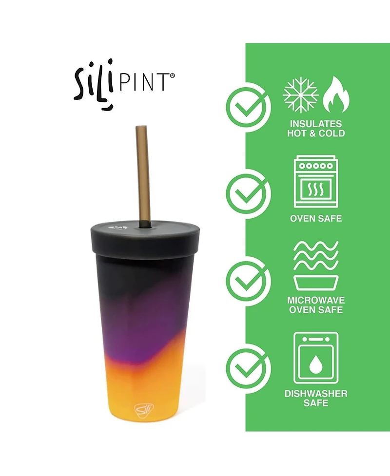 Straw Tumbler 22oz: Sun Storm