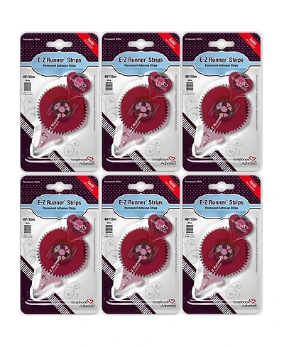 E-z Runner: Permanent Strips - Refill 6 Pack