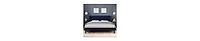 gaomon Queen Upholstered Bed Frame with Wingback Headboard, Luxurious Velvet Upholstery Platform Bed, Wooden Slat Support
