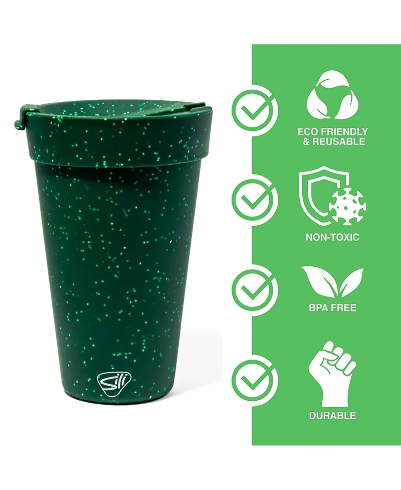 Coffee Tumbler 16oz: 2 pk - Green Speckled