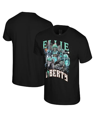 Stadium Essentials Men's and Women's Black New York Liberty Ellie Crossroads T-Shirt