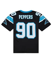 Mitchell & Ness Men's Julius Peppers Black Carolina Panthers Big Tall 2003 Alternate Legacy Retired Player Jersey