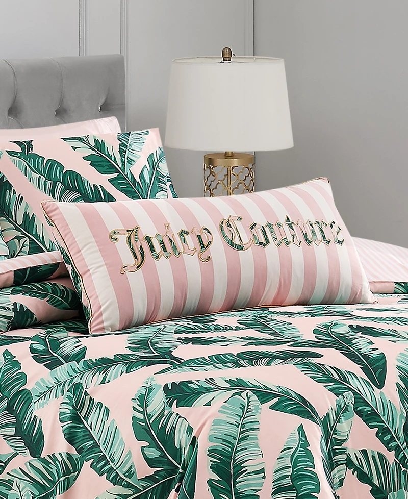 Closeout! Juicy Couture Tropical Palm Decorative Pillow, 16" x 36"