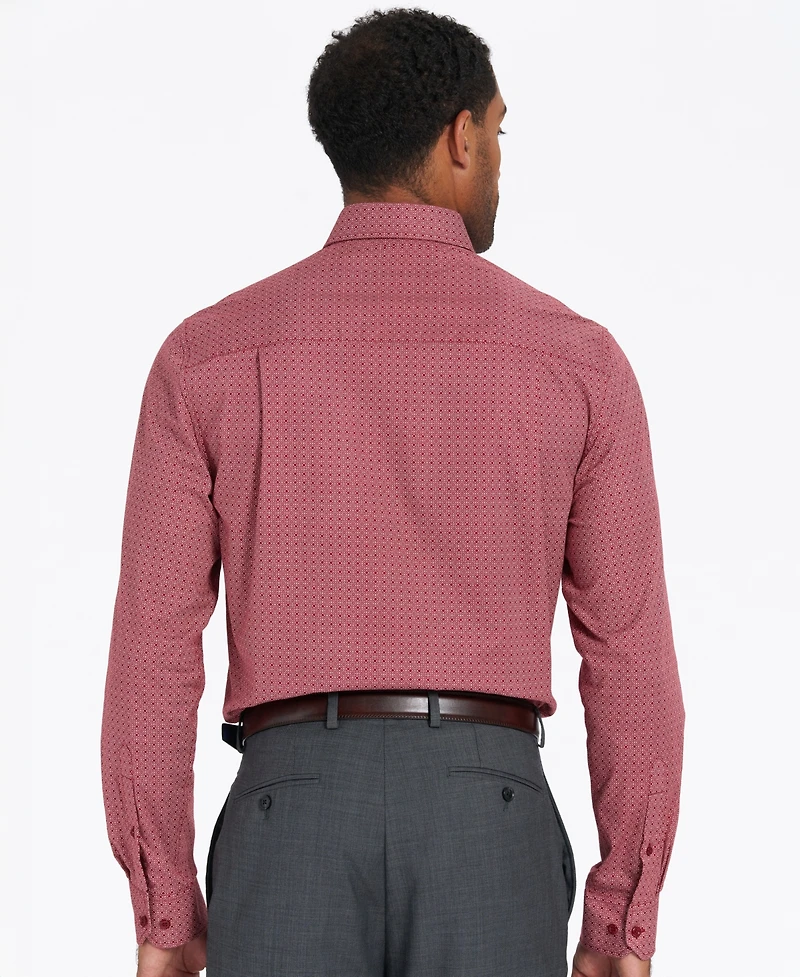 Nick Graham Men's Modern-Fit Medallion Tile Dress Shirt