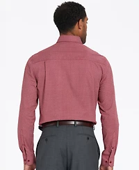 Nick Graham Men's Modern-Fit Medallion Tile Dress Shirt