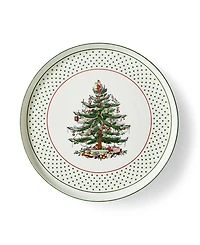 Spode Christmas Tree Polka Dot Lazy Susan Plate