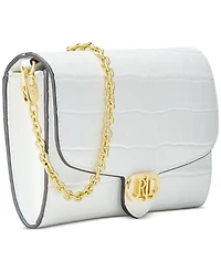 Lauren Ralph Lauren Adair Croc-Embossed Leather Small Crossbody