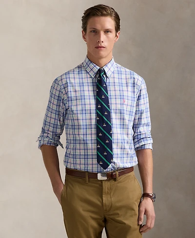 Polo Ralph Lauren Men's Classic-Fit Gingham Stretch Poplin Shirt