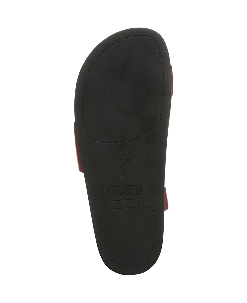 Franco Sarto Women's Blair Toe Loop Round Flat Sandals