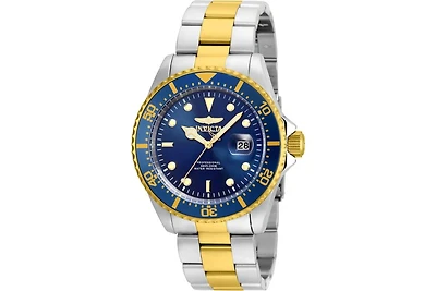 Invicta Men's 22058 Pro Diver Quartz 3 Hand Blue Dial Watch