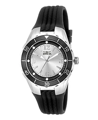 Invicta Women's 17482 Angel Quartz 3 Hand Black, Silver Dial Watch