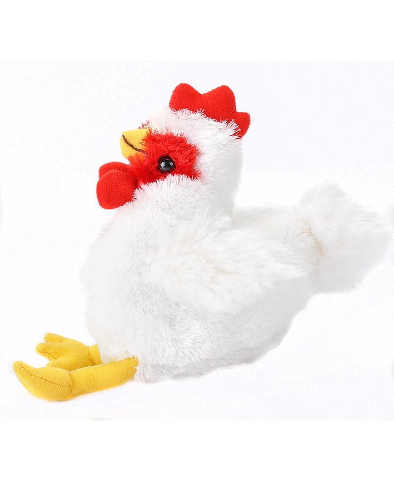 Wild Republic Hug'ems Chicken Stuffed Animal, 7 Inches