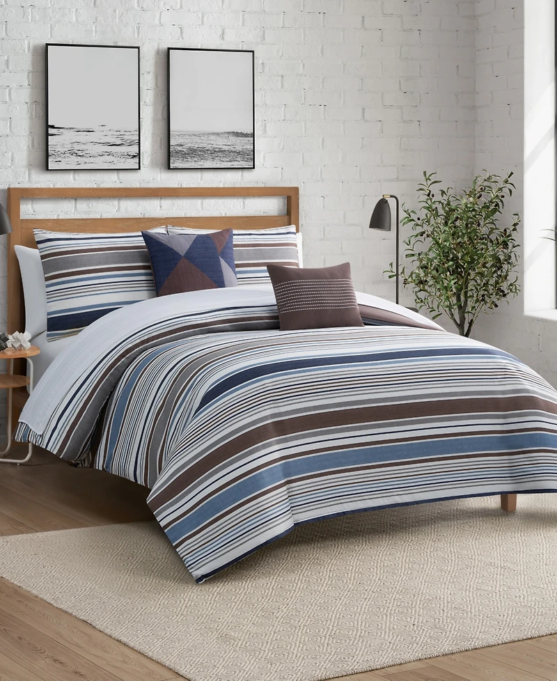Lucky Brand Monterey Stripe 5-Pc. Comforter Set, King