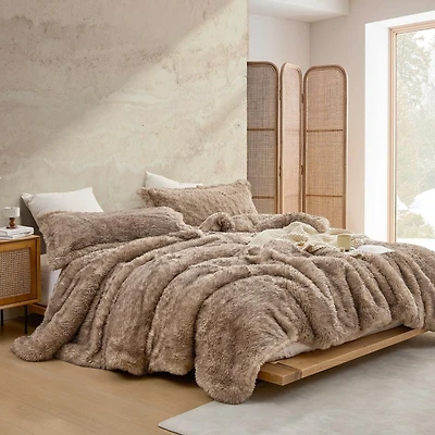 Antarctic Penguin - Coma Inducer Oversized Comforter Set - Baby King Brown , Queen