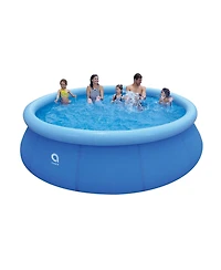 Jleisure 17808 12 Ft x 30" Prompt Set Inflatable Outdoor Backyard Swimming Pool