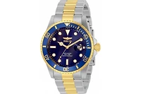 Invicta Men's 33268 Pro Diver Quartz 3 Hand Blue Dial Watch