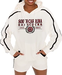 Gameday Couture Women's Cream South Carolina Gamecocks Down, Set, Go Pullover Hoodie and Shorts Set