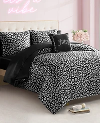 Juicy Couture Satin Leopard 8-Pc. Comforter Set