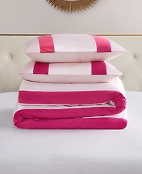 Juicy Couture Velvet Stripe on Satin 3-Pc. Duvet Cover Set, Full/Queen