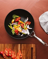 Cuisine::pro ID3 11" Hard anodized Cast Stirfry Pan