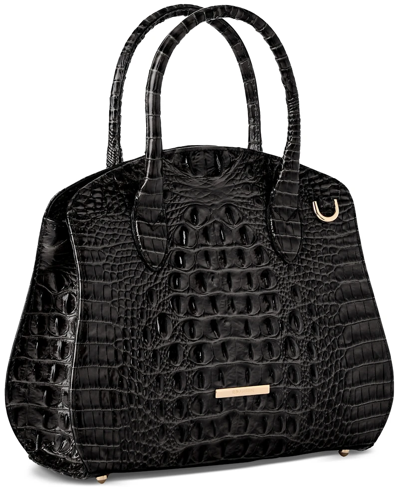 Brahmin Rosetta Melbourne Medium Leather Satchel