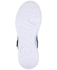 Skechers Little Girls Heart Lights - Boogie Love Stay-Put Light-Up Casual Sneakers from Finish Line