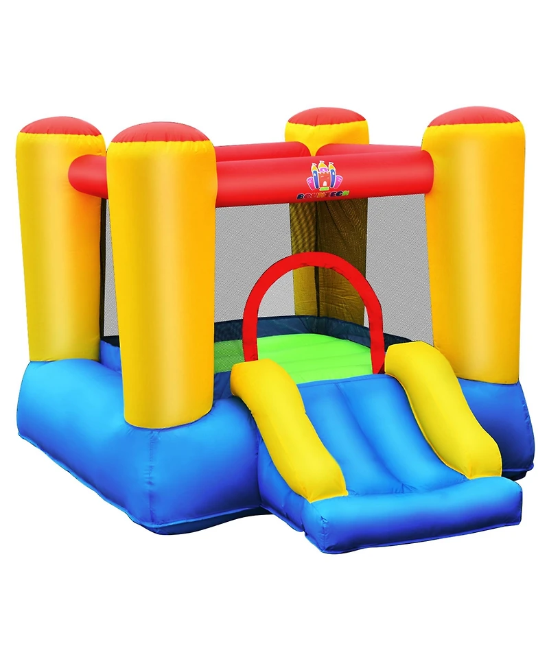 Gymax Kids Inflatable Bouncer Bounce House Jumping Area Slide Without Blower