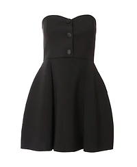 Quiz Women's Scuba Foam Mini Dress With Button