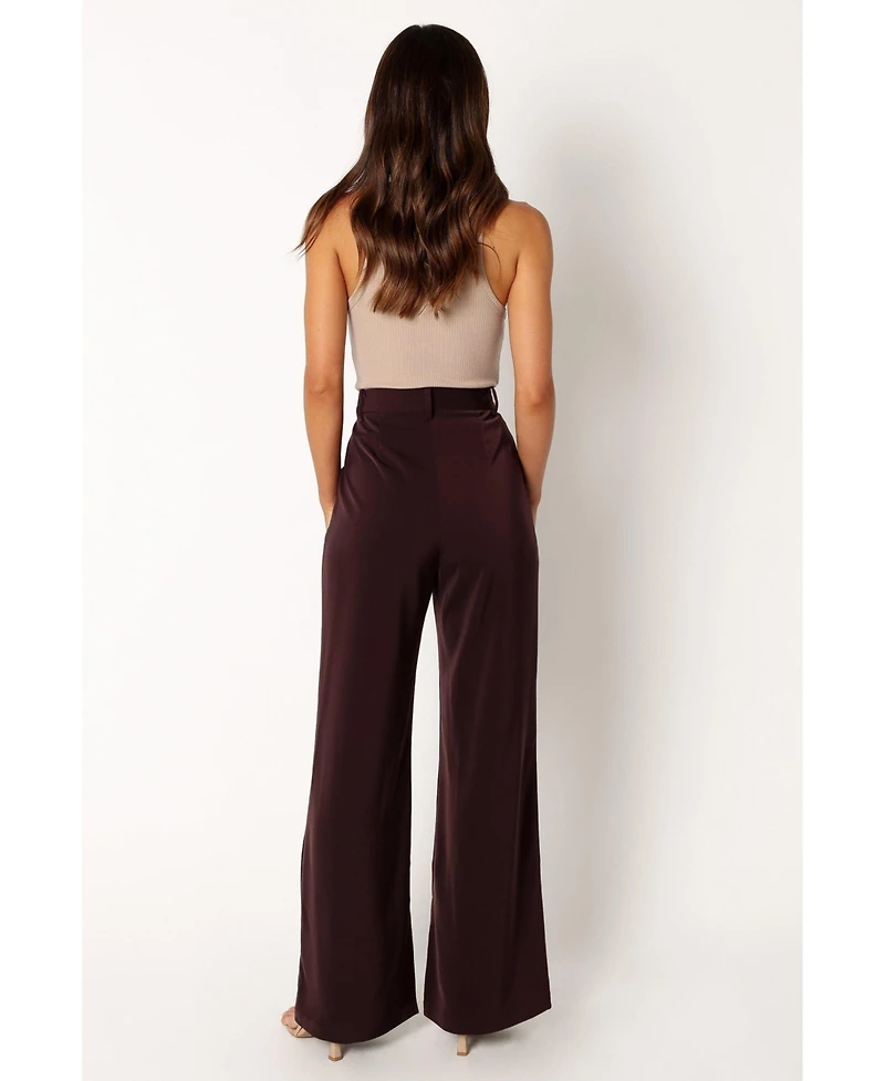 Petal and Pup Women's Neveah Silky Wide Leg Trousers