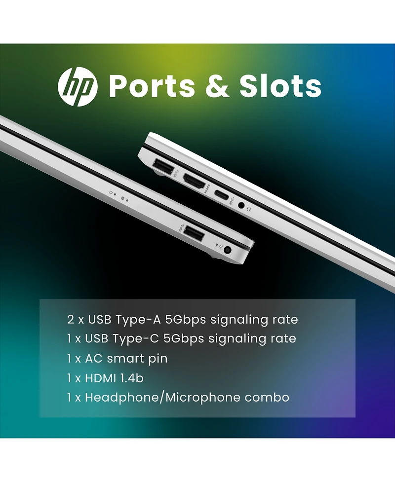Hp Essential 17.3" Daily Traditional Laptop Intel Core i5 1334U 8GB Ram Intel Iris Xe Graphics 512GB Ssd Storage Windows 11 Home Fhd 60Hz